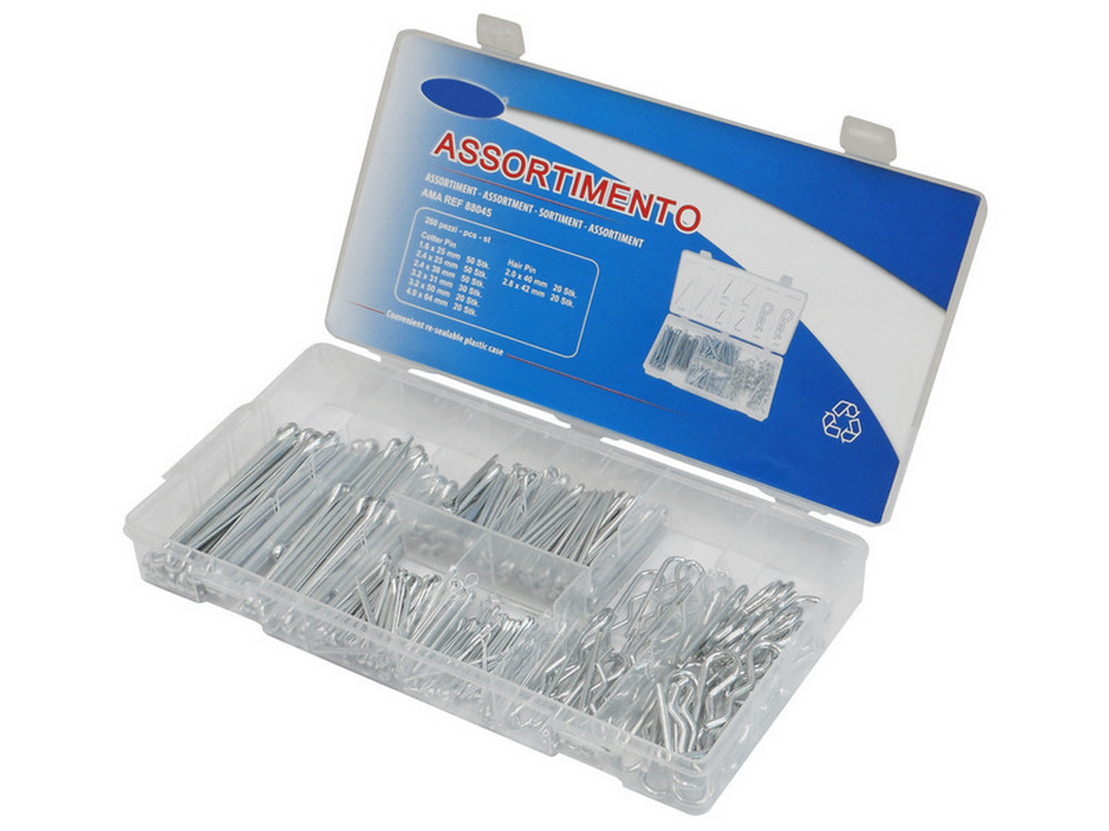 ASSORTIMENTO COPPIGLIE DI SICUREZZA 260 PEZZI