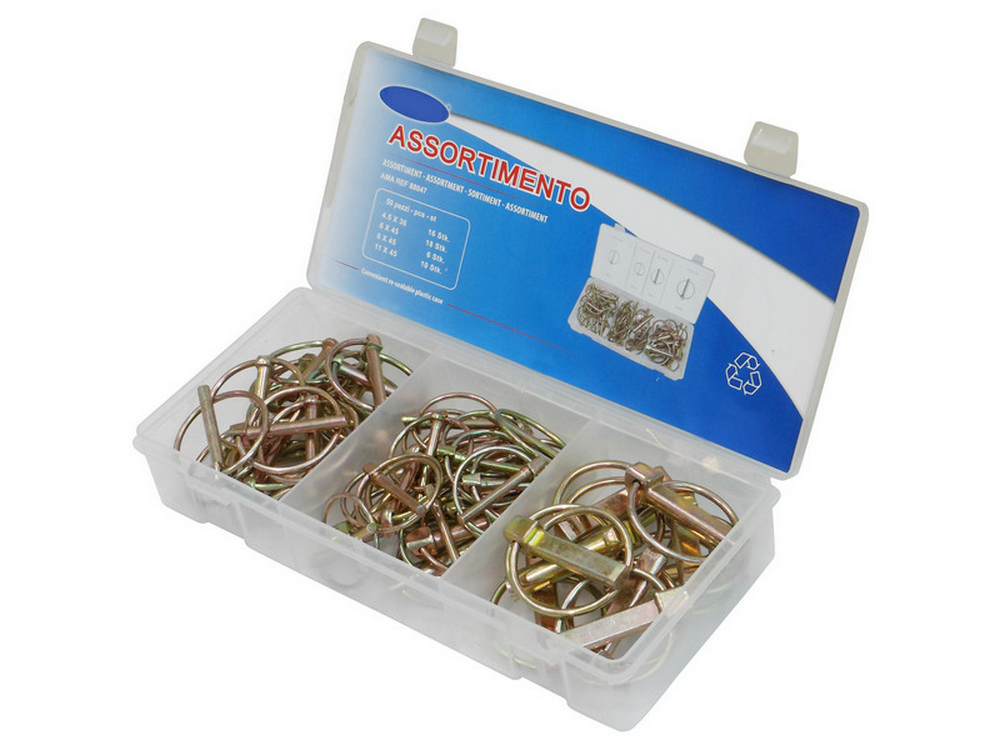 ASSORTIMENTO SPINOTTI A SCATTO 50 PEZZI