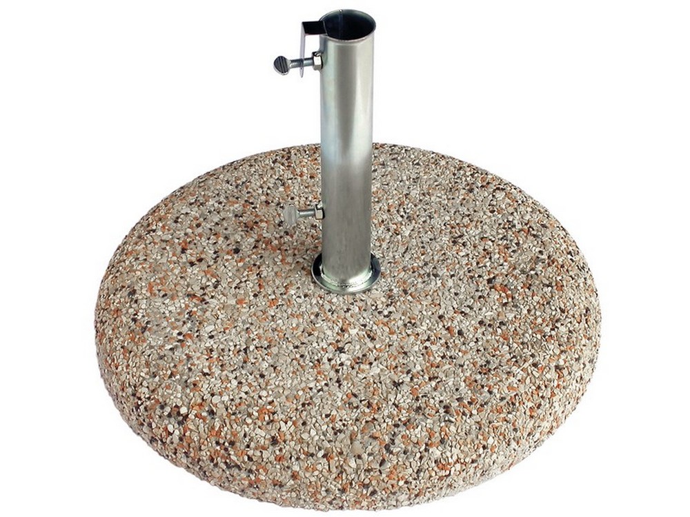 BASE PER OMBRELLONE CON TUBO IN GRANIGLIA Ø cm. 55 kg. 35