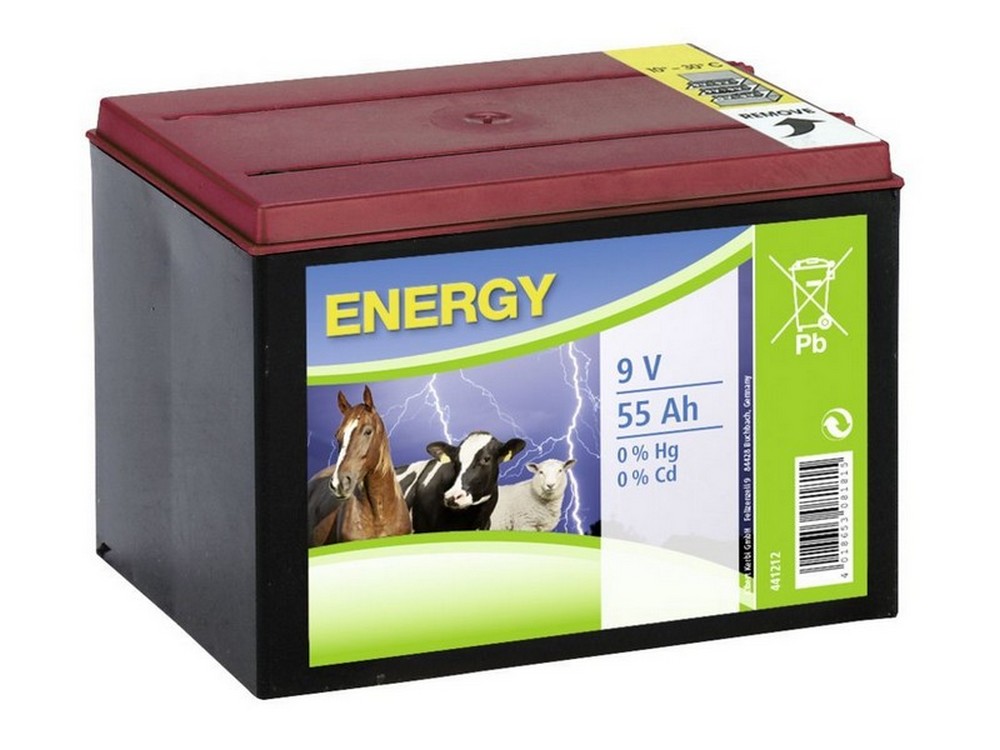 BATTERIA A SECCO ZINCO CARBONIO 9V  55 Ah