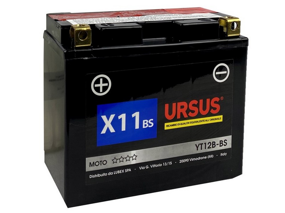 BATTERIA AVVIAMENTO MOTO URSUS   X9 BS 8 Ah mm. 150x87x105 h