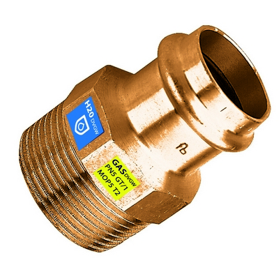 RACCORDI A PRESSARE IN RAME FRABO PER ACQUA/GAS