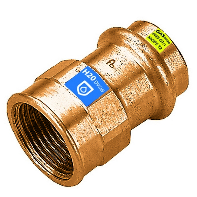 RACCORDI A PRESSARE IN RAME FRABO PER ACQUA/GAS