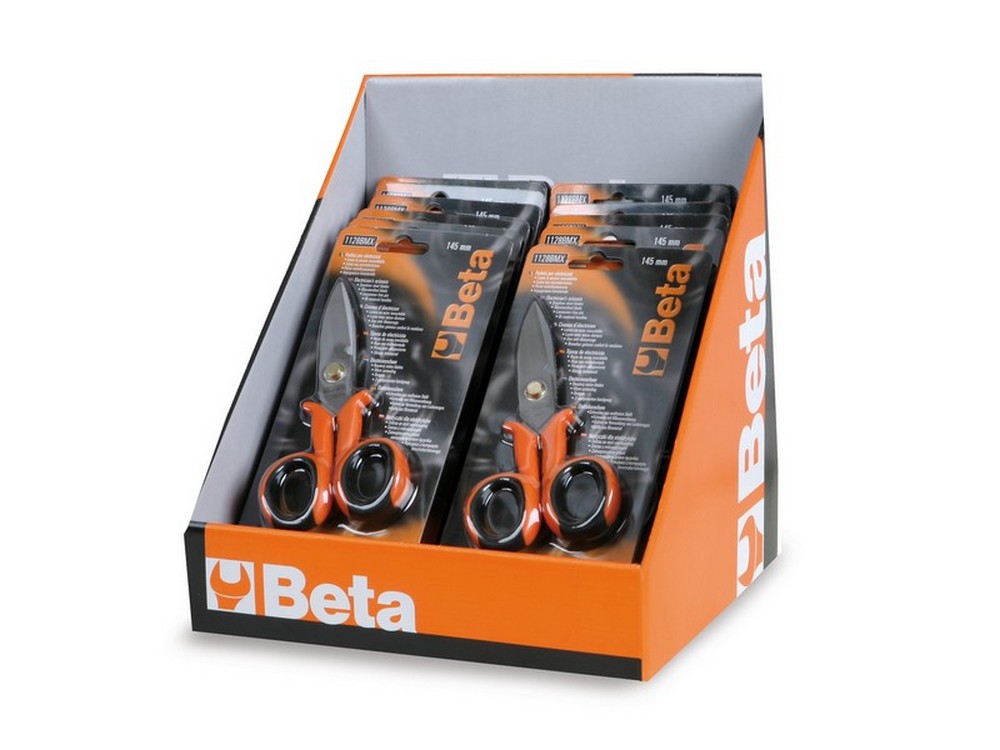 Beta ESPOSITORE FORBICI PER ELETTRICISTI Art. 1128BMX/EC15 15 pezzi
