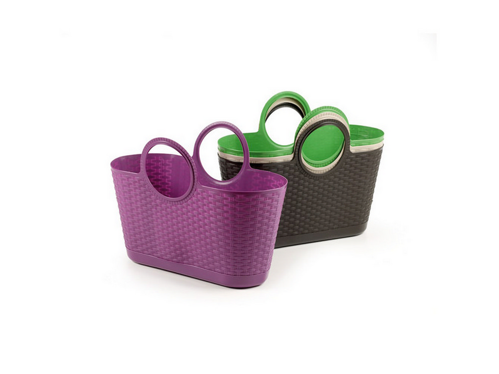 BORSA BAG RATTAN cm. 58x24x44 h col. assortiti