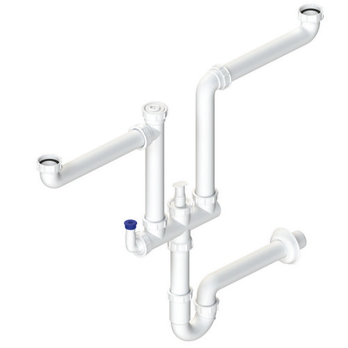 SIFONI IN PLASTICA PER LAVABO, LAVELLO, LAVATRICE