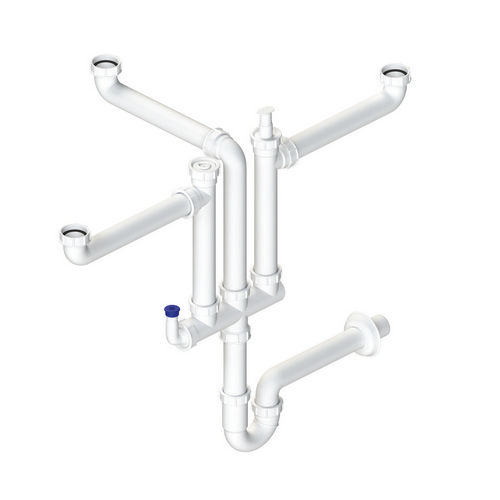 SIFONI IN PLASTICA PER LAVABO, LAVELLO, LAVATRICE