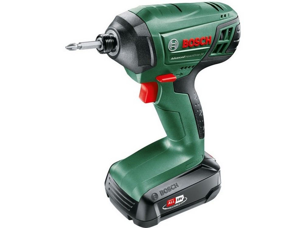 Bosch AVVITATORE AD IMPULSI A BATTERIA ADVANCED IMPACTDRIVE 18 1 batteria 1,5 Ah