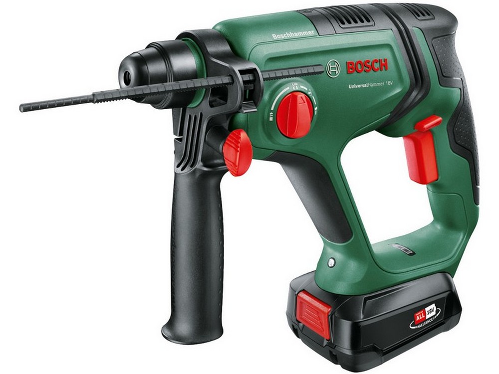 Bosch MARTELLO TASSELLATORE UNIVERSAL HAMMER 18V 2 batterie 2,5 Ah