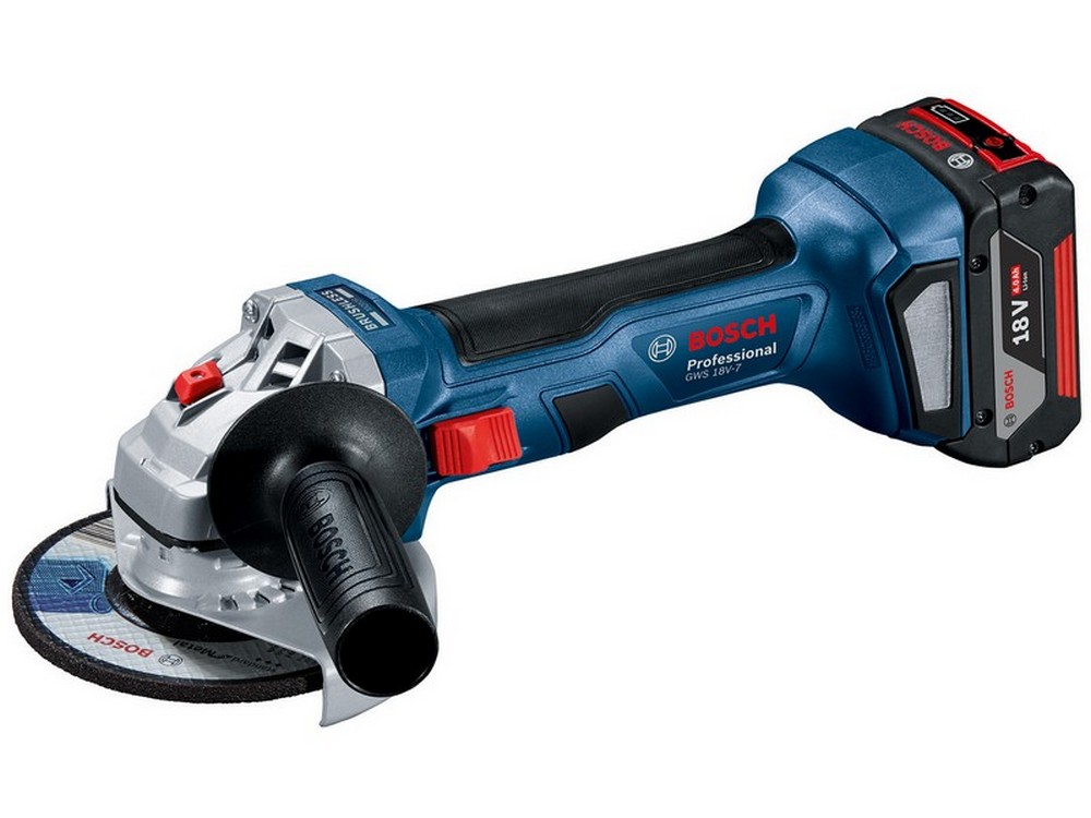 Bosch SMERIGLIATRICE ANGOLARE GWS 18V-7   2 BATT.4,0 AH