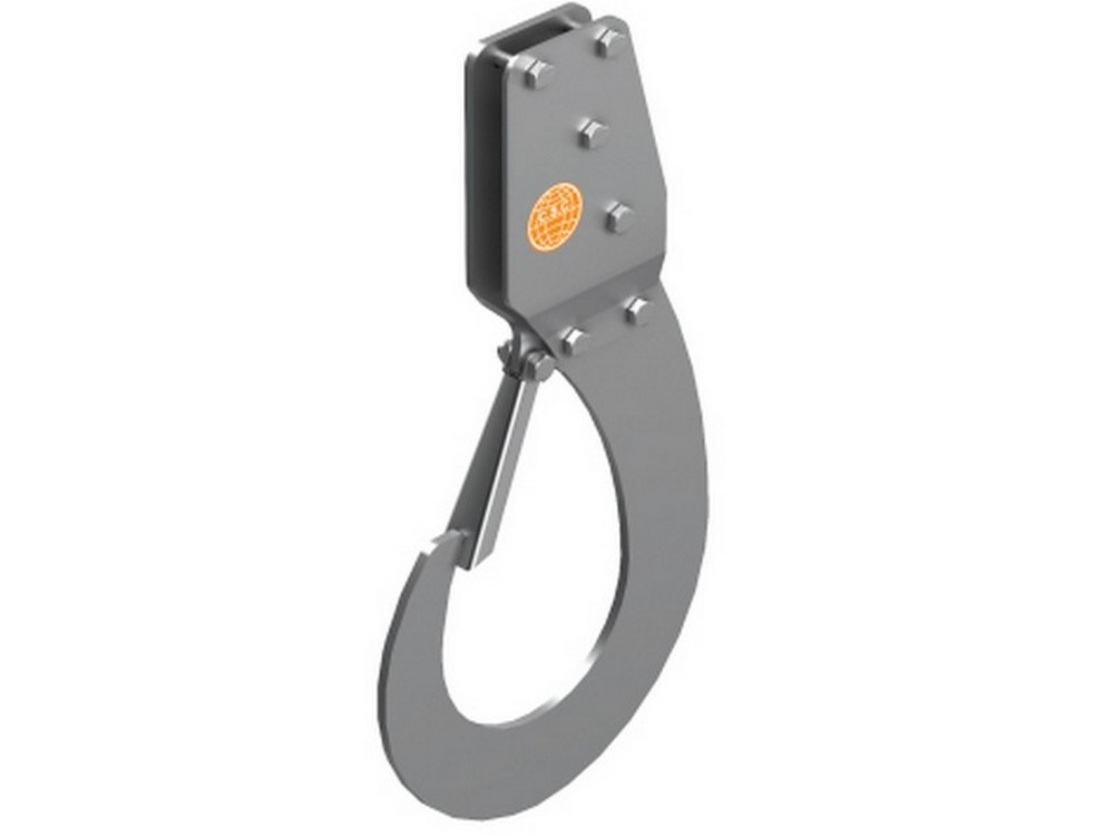 C.S.C. GANCIO DI SOLLEVAMENTO AUTOBLOCCANTE PER PONTEGGIATORI portata kg. 50 cm. 23,5x44,1