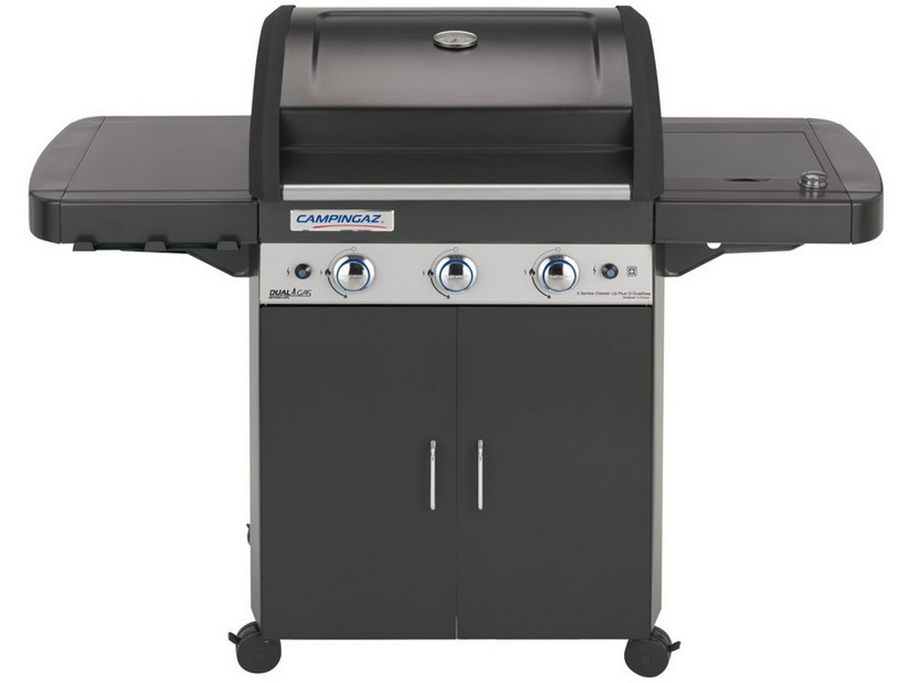 Campingaz BARBECUE DUALGAS 3 SERIES CLASSIC LS PLUS DARK cm. 120,5x60x116 h