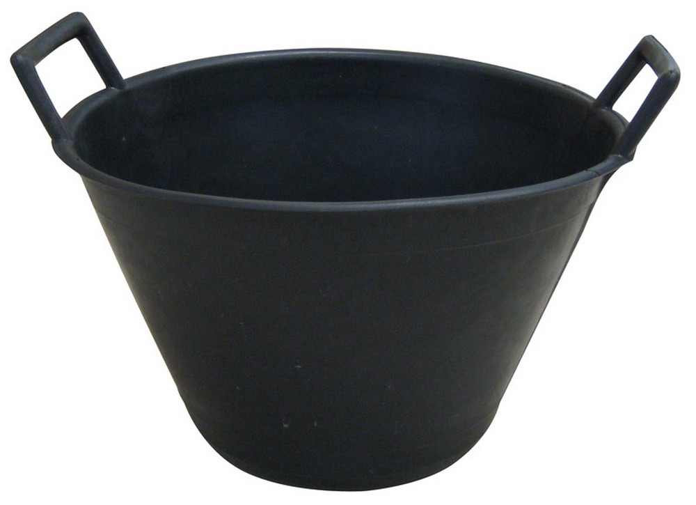 CARDARELLA IN PLASTICA 2 MANICI Lt. 10 Ø cm. 34 - Nera
