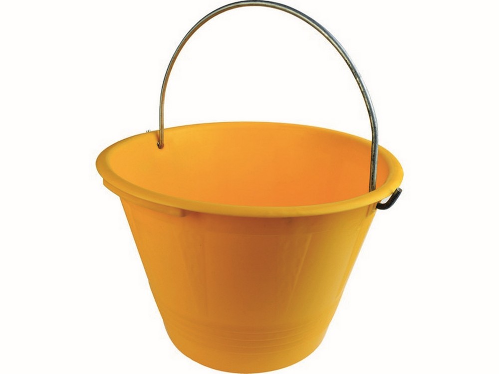 CARDARELLA IN PLASTICA Lt. 10 Ø cm. 36 - Gialla