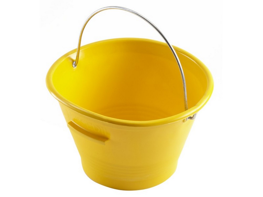 CARDARELLA IN PLASTICA MEK EDIL Lt. 14 Ø cm. 36 - Gialla