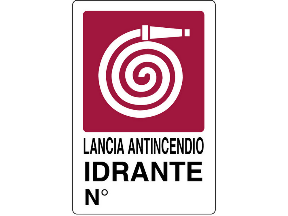 CARTELLO SEGNALETICO IDRANTE  cm. 20x30