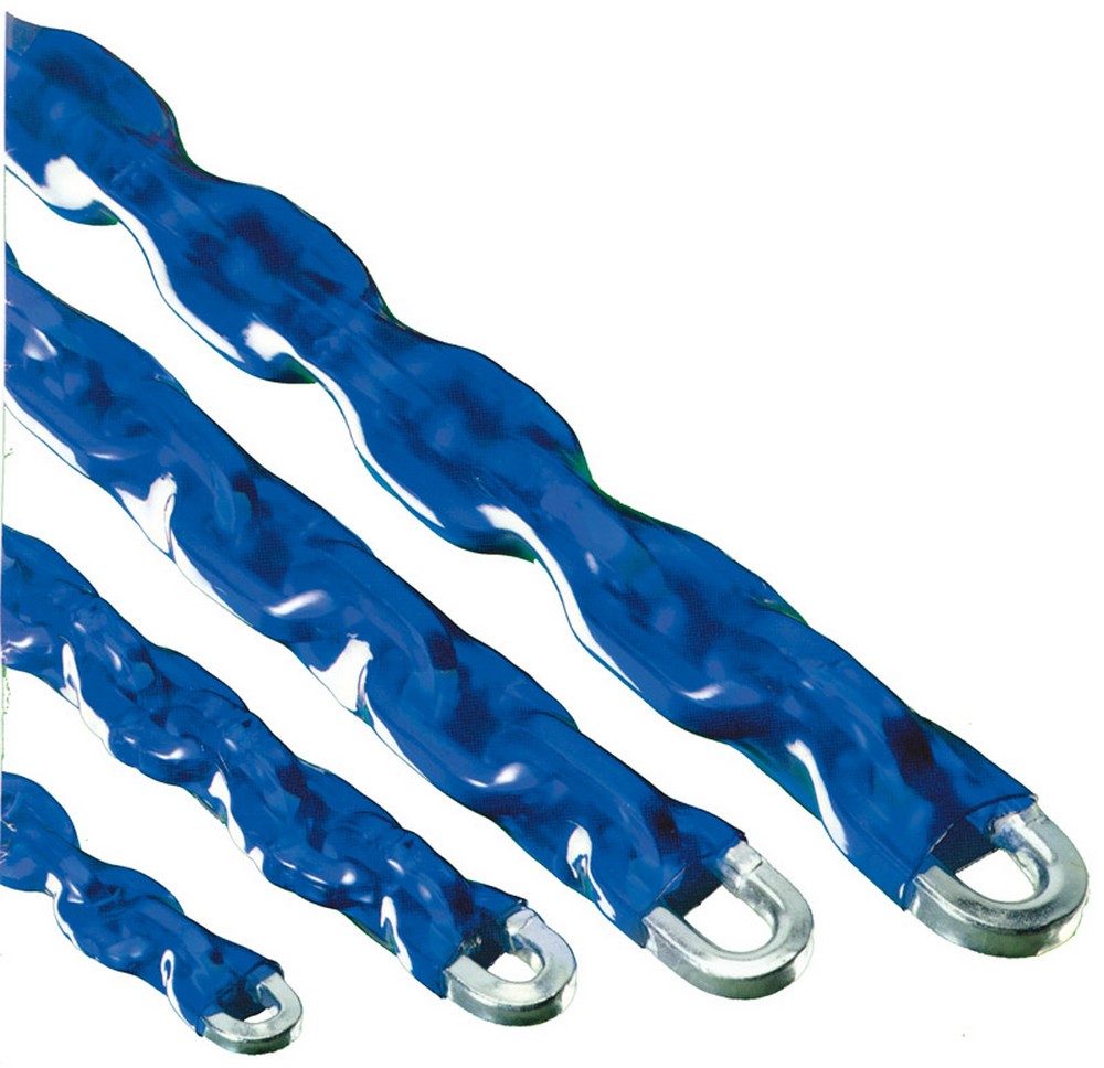 CATENA ANTIFURTO QUADRA RIVESTITA IN PLASTICA Ø mm. 8 - cm. 100
