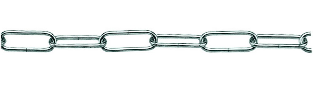 CATENA PER LAMPADARI GENOVESE In ferro nichelato Ø filo mm. 1,5 n° 10