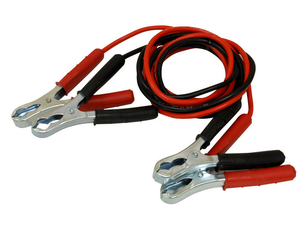 CAVI PER COLLEGAMENTO BATTERIE AUTO 120 Amp. cavo mt. 2,5 (Ø mm. 10)