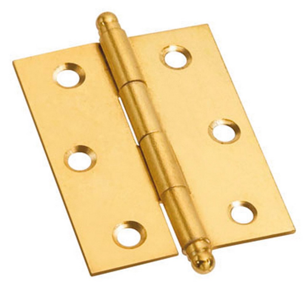 CERNIERA CON PERNO SFILABILE  in ferro ottonato mm. 30x30