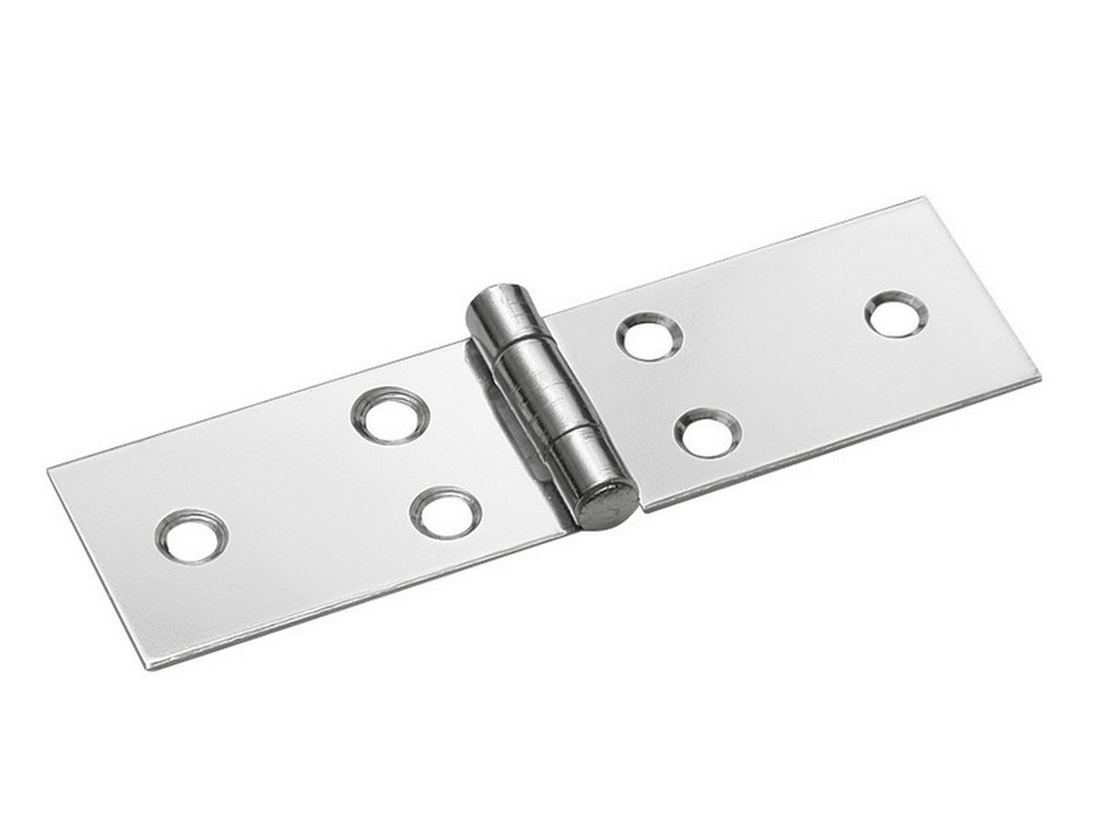 CERNIERA PERNO FISSO INOX LUNGA  mm.80x23