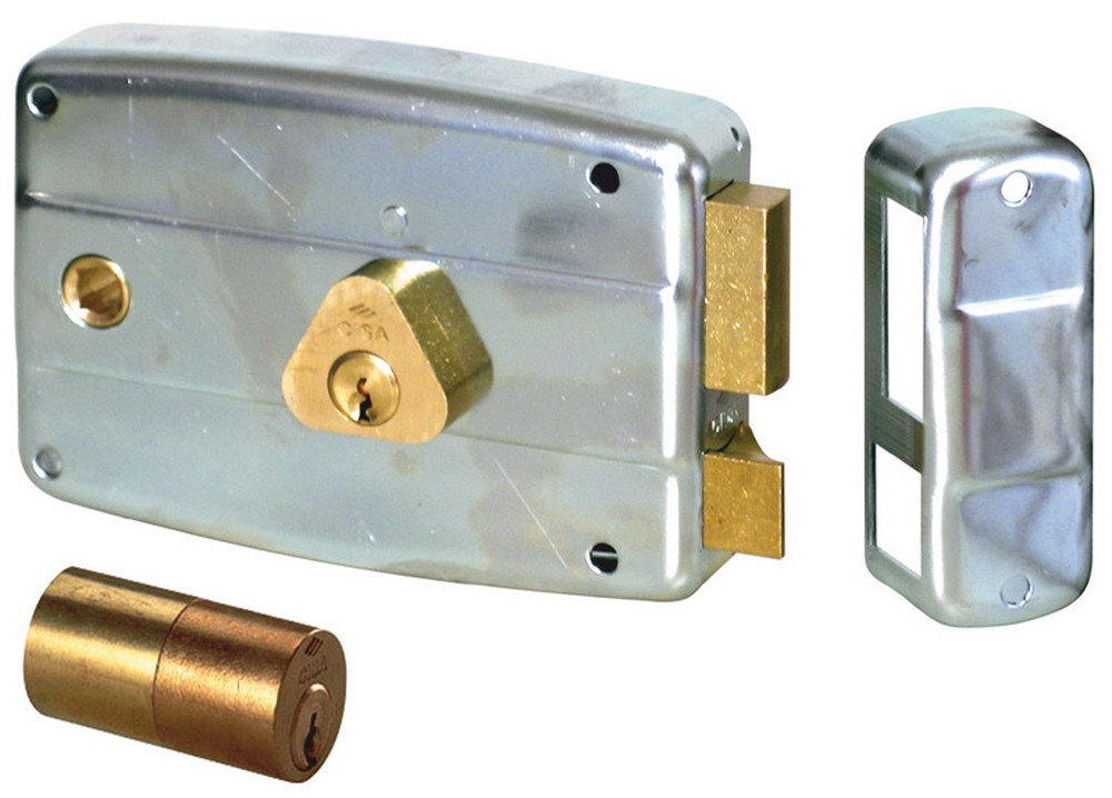 Cisa SERRATURA FERRO APPL. 2M+S CIL/INT. ZINCATA Art. 50571 E.60 Dx