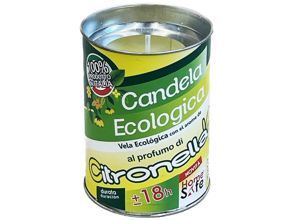 CITRONELLA IN CANDELA MADE IN ITALY Ø cm. 6x8 h