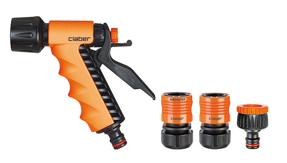Claber SET IRRIGAZIONE STARTER KIT 1/2 PISTOLA 4 PEZZI Art. 8551