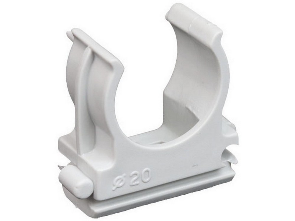 CLIPS A SCATTO PER FISSAGGIO TUBO RIGIDO Ø mm. 20