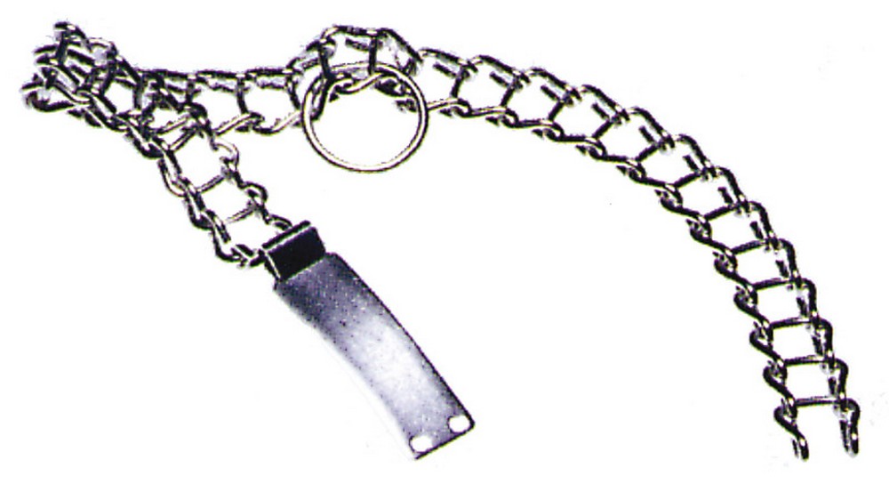 COLLARE PER CANI NICHELATO cm. 60 - grande