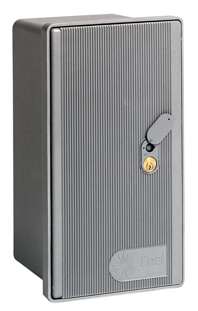 CONTENITORE MONOFASE GMI CON SERRATURA CONTATORE ENEL  cm. 23x24x42 h
