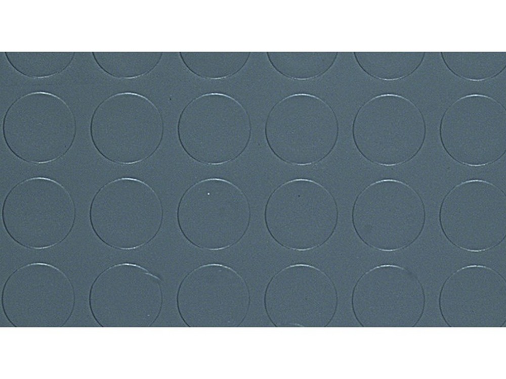 COPRIPAVIMENTO IN PVC BOLLATO ANTRACITE Rt. Mtl 25x mt.2 h spess. mm.1