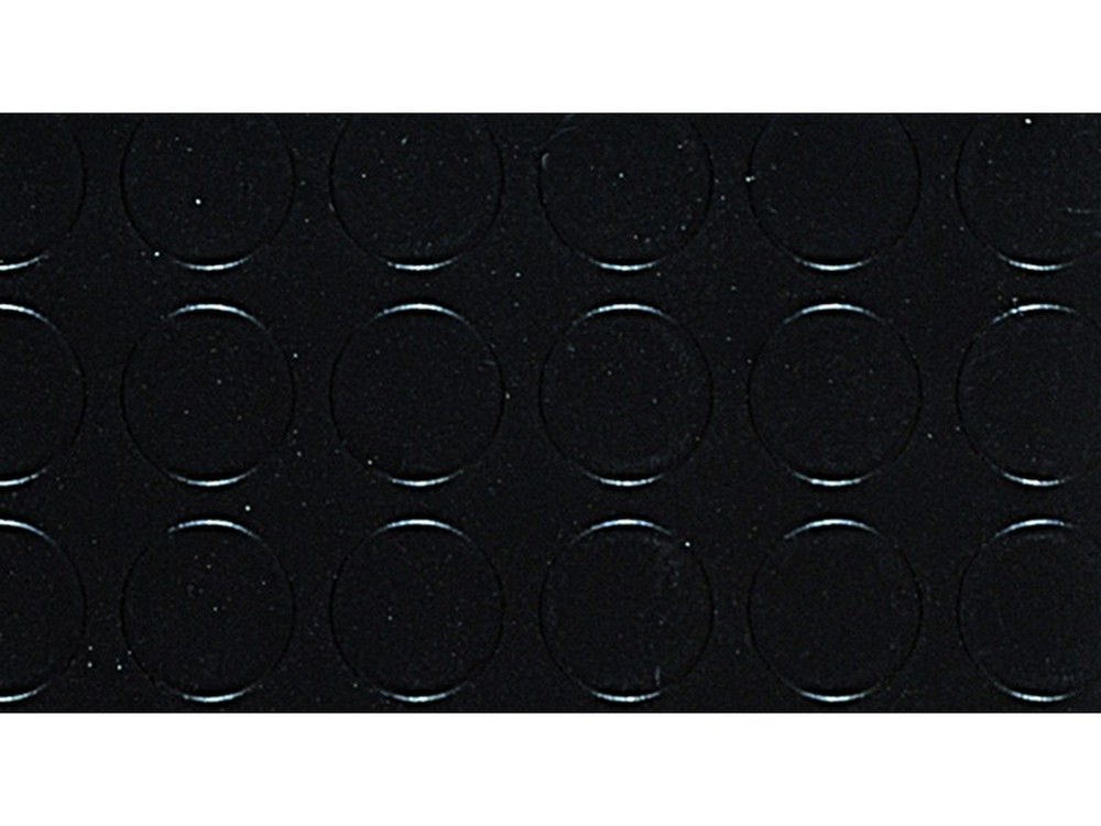 COPRIPAVIMENTO IN PVC BOLLATO NERO Rt. Mtl 25x mt.1 h spess. mm.1