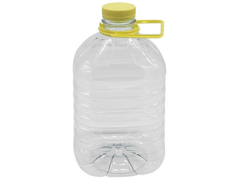 DAMA IN PLASTICA CON MANIGLIA E TAPPO PET  lt. 5