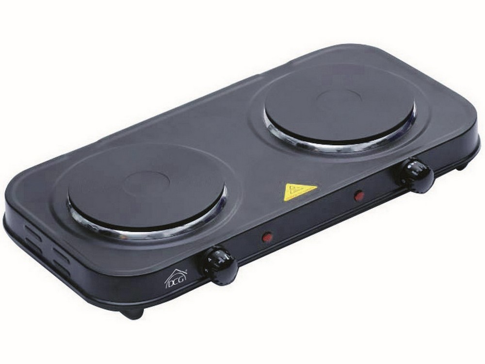 Dcg PIASTRA ELETTRICA 2 FUOCHI 2.000 W