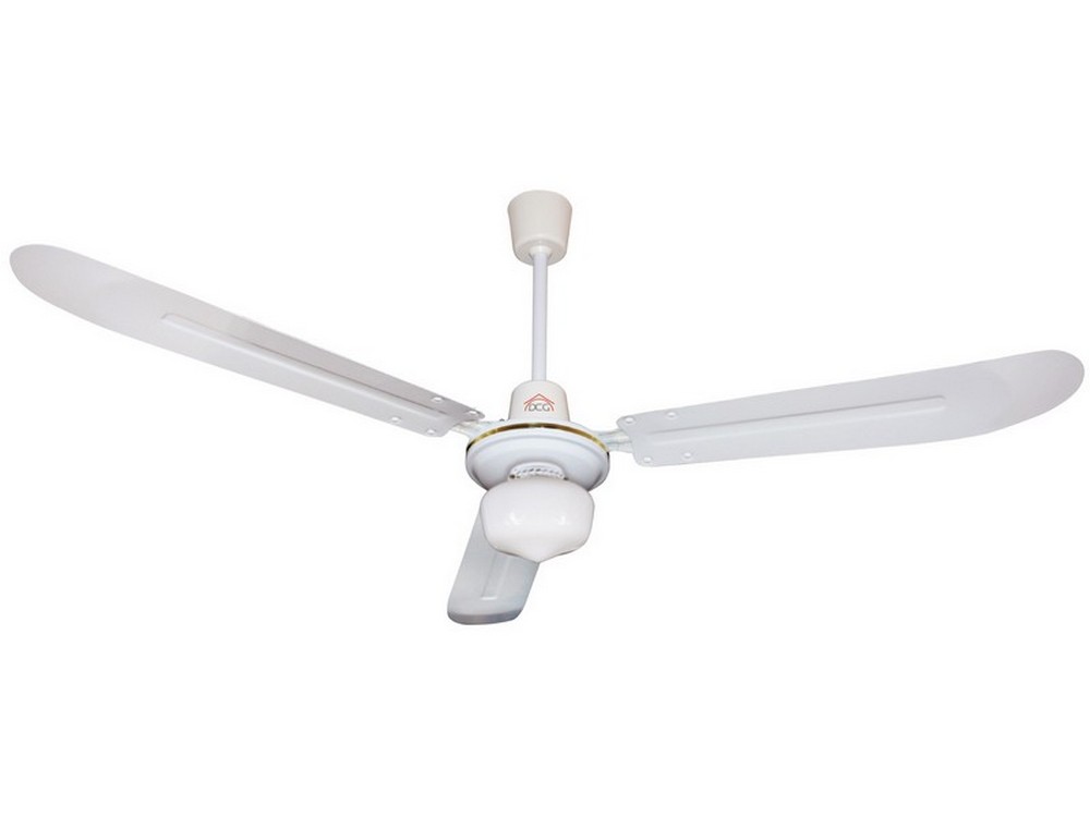 Dcg VENTILATORE DA SOFFITTO CON 3 PALE IN METALLO CON LUCE 60 W Ø cm. 140
