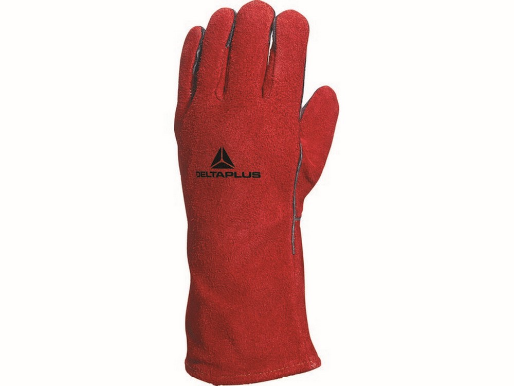Deltaplus GUANTI IN CROSTA PER SALDATORE Col. Rosso tg. 10 - cm. 35