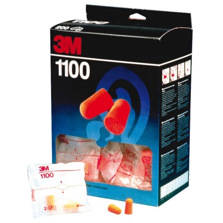 3M TAPPI AURICOLARI MONOUSO 1100 CF.200 COPPIE