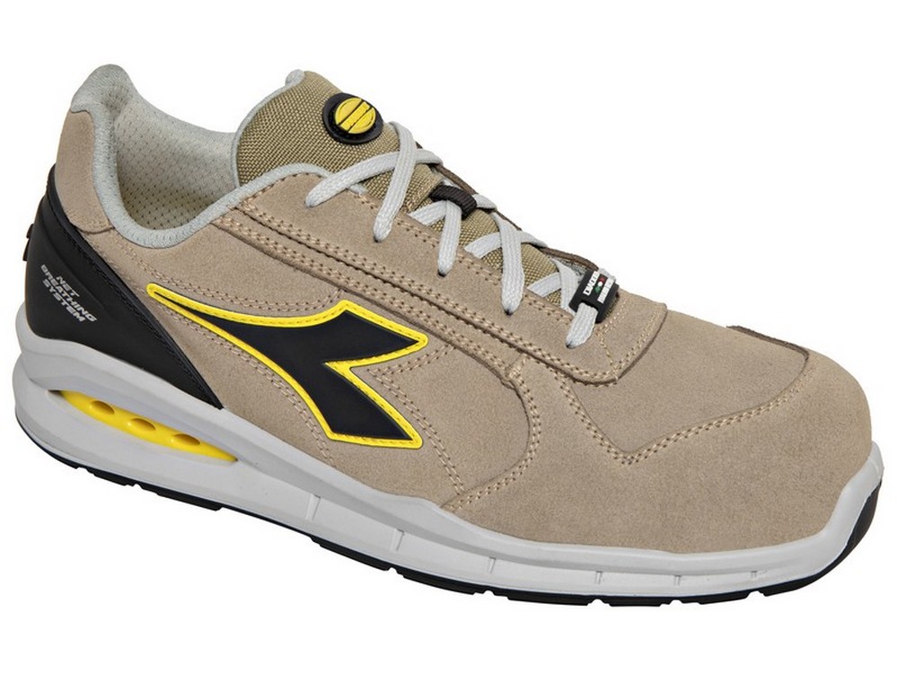 Diadora SCARPE ANTINFORTUNISTICA BASSE S3 SRC RUN NET AIRBOX LOW Col. Beige Mis. 44