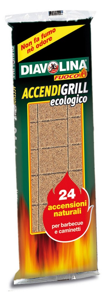 Diavolina ACCENDIFUOCO ECOLOGICA 24 cubetti