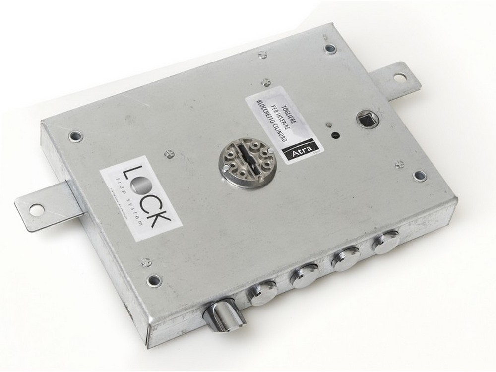 Dierre Atra SERRATURA PORTE BLINDATE APPL.D/M 4M+S Art. SER 7112 1SE E.70 Sx-CHIAVE 116 MM-in busta