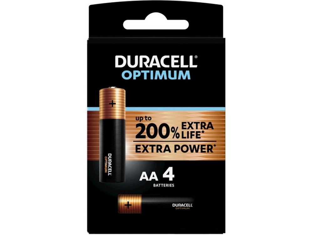 Duracell PILA ACALINA OPTIMUM MN1500 STILO 4 PZ. 1,5V