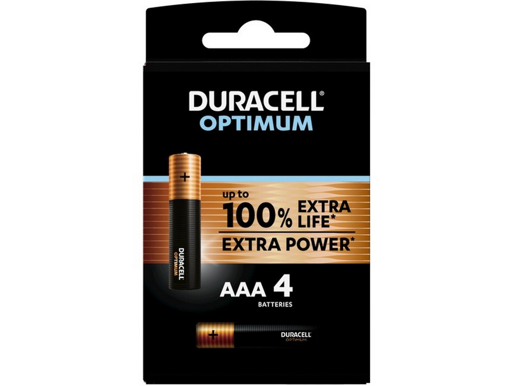 Duracell PILA ACALINA OPTIMUM MN2400 MINISTILO 4 PZ. 1,5V