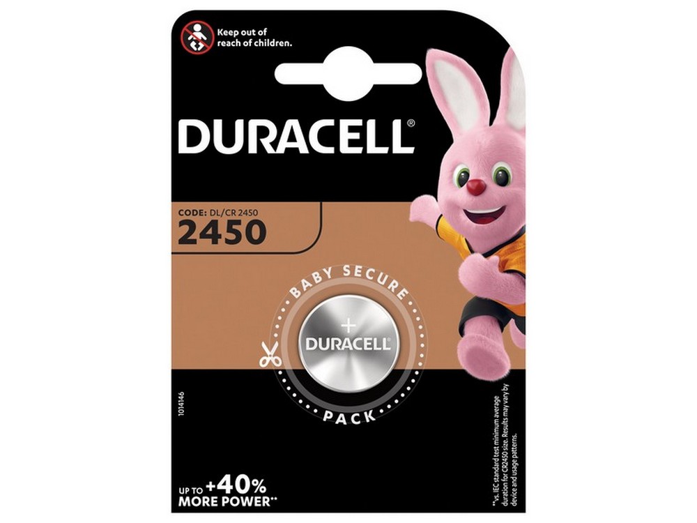 Duracell PILA AL LITIO SPECIALISTICA BOTTONE 2450 1 PZ.