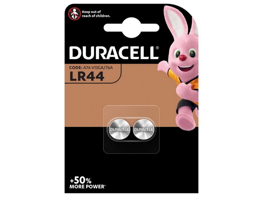 Duracell PILA ALCALINA SPECIALISTICA BOTTONE LR44 2 PZ.