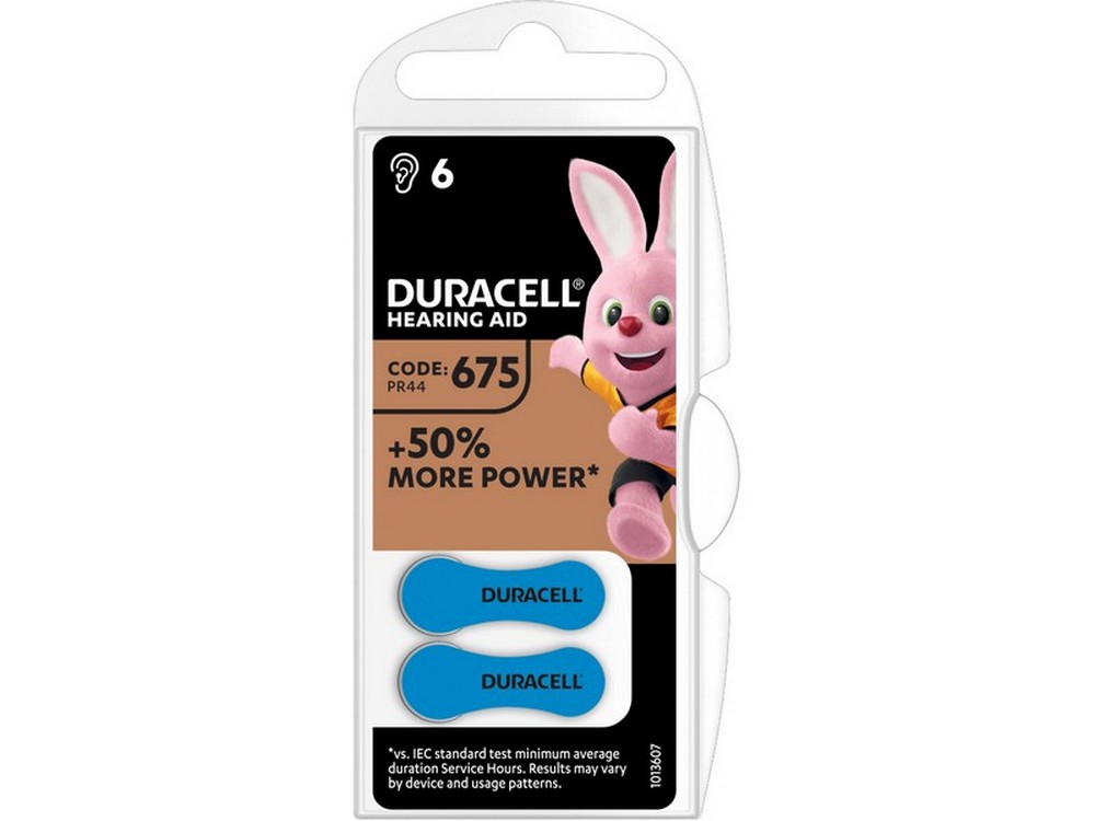 Duracell PILA PER APPARECCHI ACUSTICI 675 6 PZ.