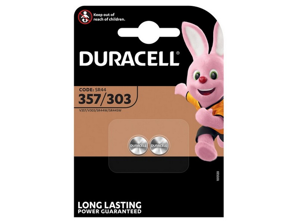 Duracell PILA SILVER OXIDE SPECIALISTICA BOTTONE 357/303 2 PZ.