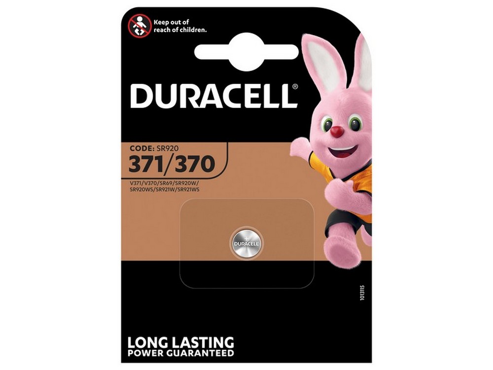 Duracell PILA SILVER OXIDE SPECIALISTICA BOTTONE 371/370 1 PZ.