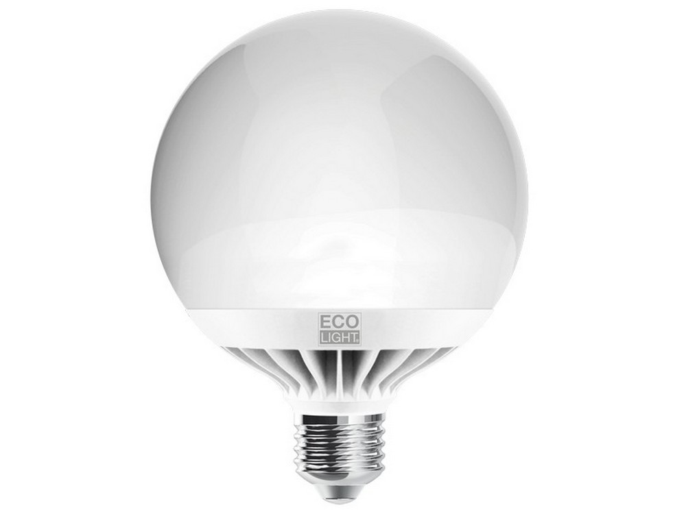 Ecolight LAMPADA A LED GLOBO E27 luce naturale 15 W