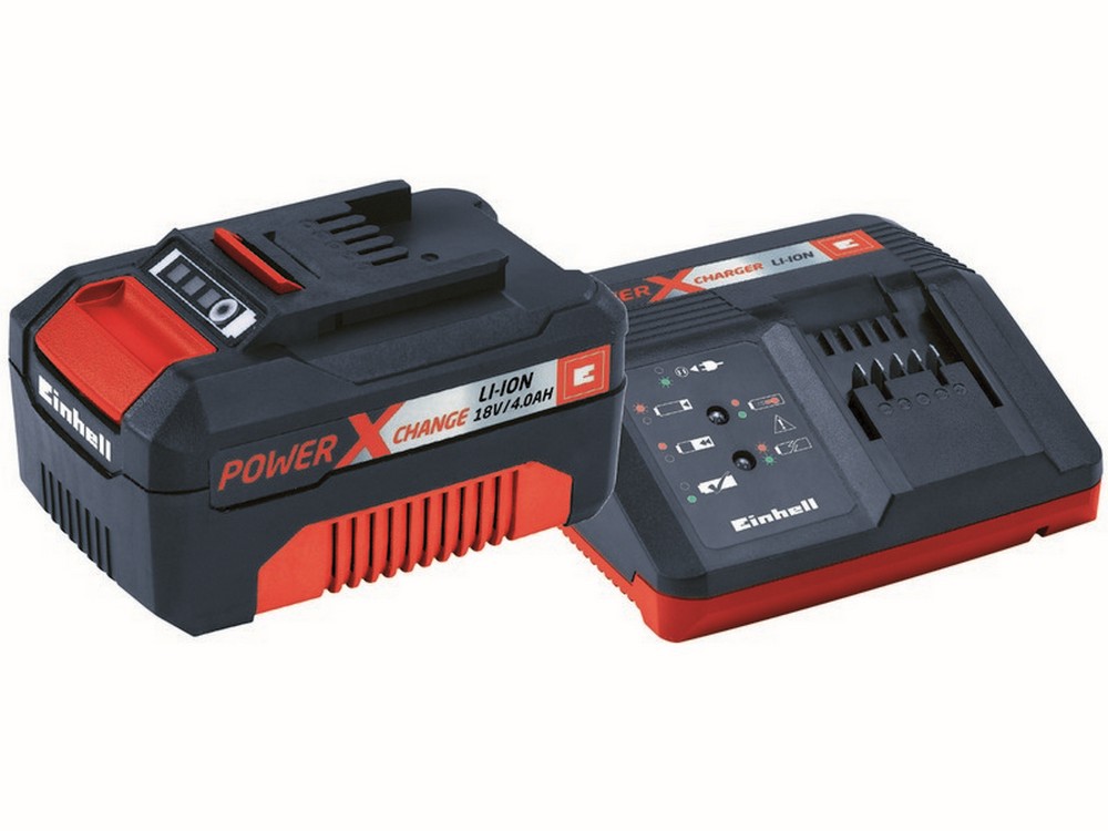 Einhell BATTERIA + CARICABATTERIA POWER-X-CHANGE  18 V - 4,0 Ah
